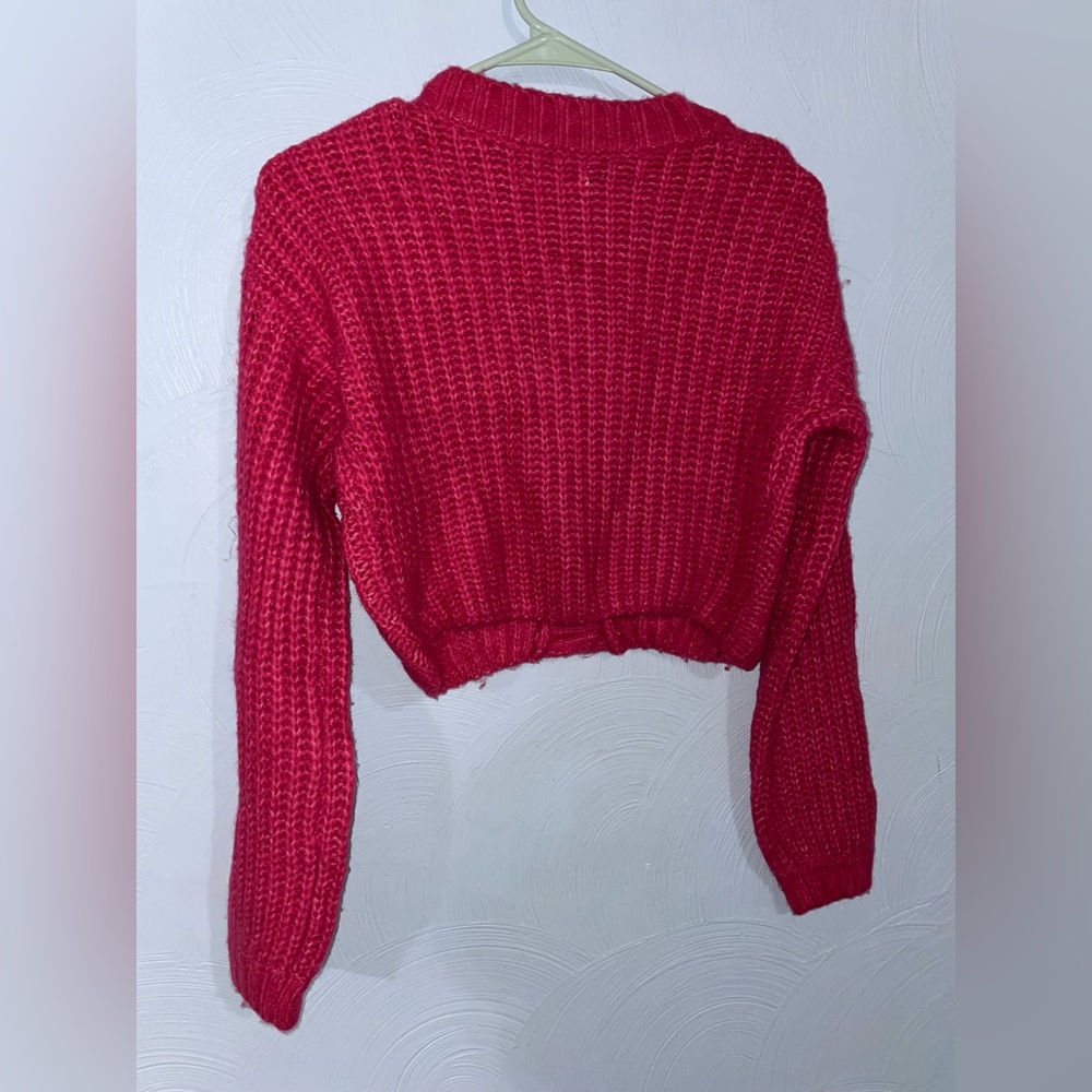 Women’s XS Urban Outfitters Pink Cropped Cardigan - Picture 5 of 5
